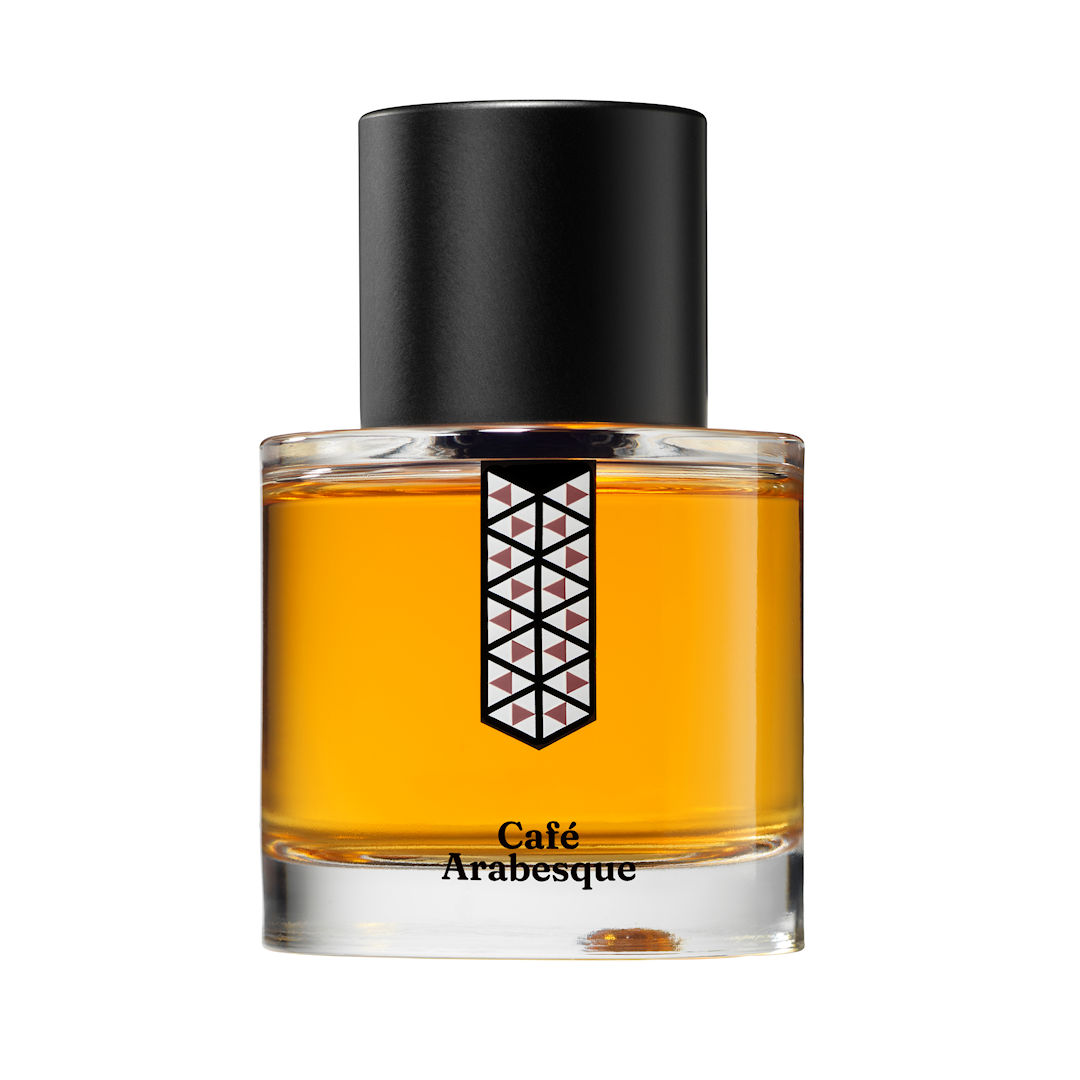 Front view of the Café Arabesque perfume bottle 50ml on white background by Les Indémodables