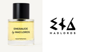 Flacon du parfum Emeraude de Mad Lords avec logo de la marque