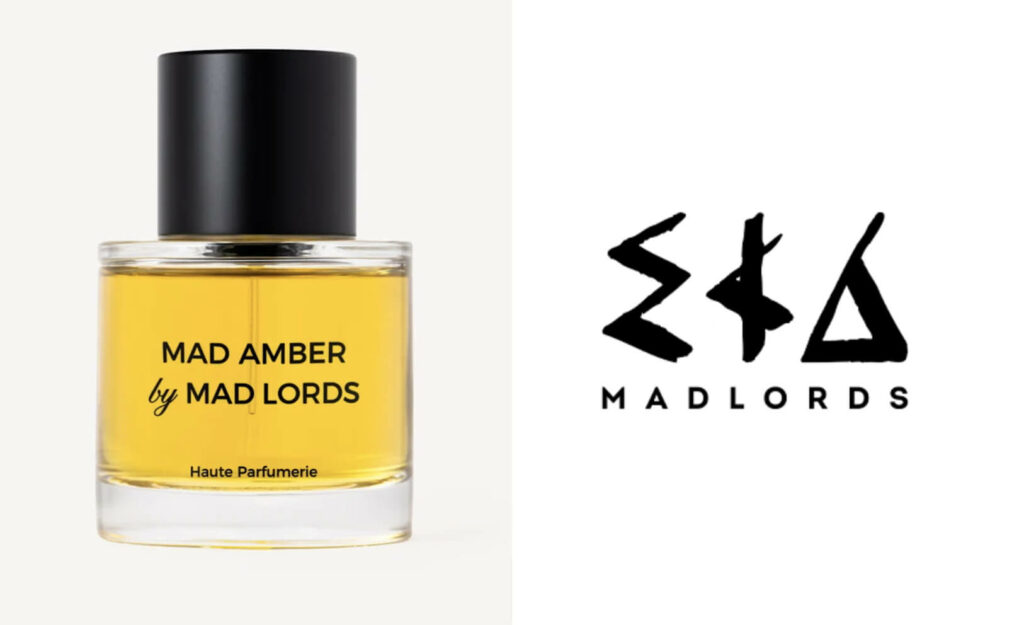 Flacon du parfum Mad Amber de Mad Lords avec logo de la marque